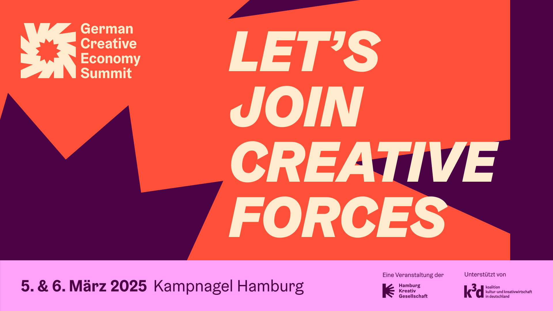 Will erneut die gesamte Kreativbranche zusammenbringen: Der GCES von der Hamburg Kreativ Gesellschaft.