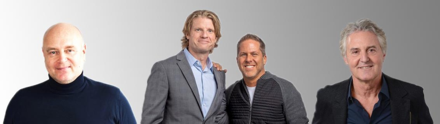 Übernehmen bei BMG in den USA mehr Verantwortung (von links): Thomas Scherer (Los Angeles), Kos Weaver und Jon Loba (Nashville) und John Loeffler (New York)