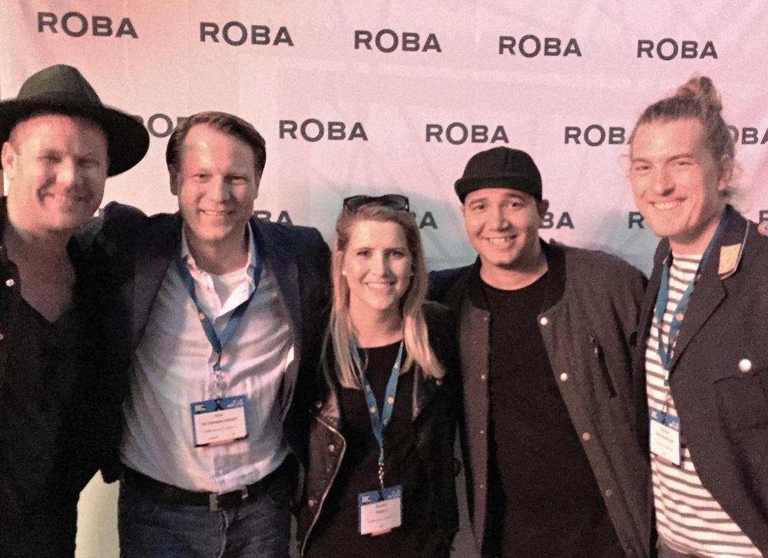 Arbeiten künftig zusammen (von links): Lasse Lindorff (CEO GL Music), Christian Baierle (Geschäftsführer Roba Music), Romina Wodara (A&R Roba Music), Jean Sebastien Permal (Creative Roba M...