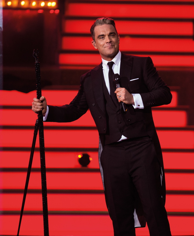 Verdoppelt die Zahl seiner Deutschlandkonzerte auf sechs: Robbie Williams, hier bei seiner Show im Londoner Palladium