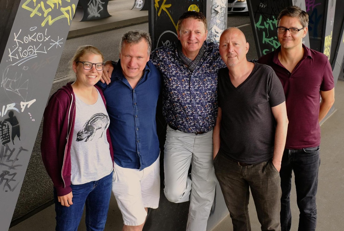 Jenny Gottstein (Head of Digital Broken Silence), Michael Zachcial (Labelbetreiber und Kopf der Grenzgänger), Stefan Vogelmann (Broken Silence), Wolfgang Thoma (A&R Director Broken Silence...