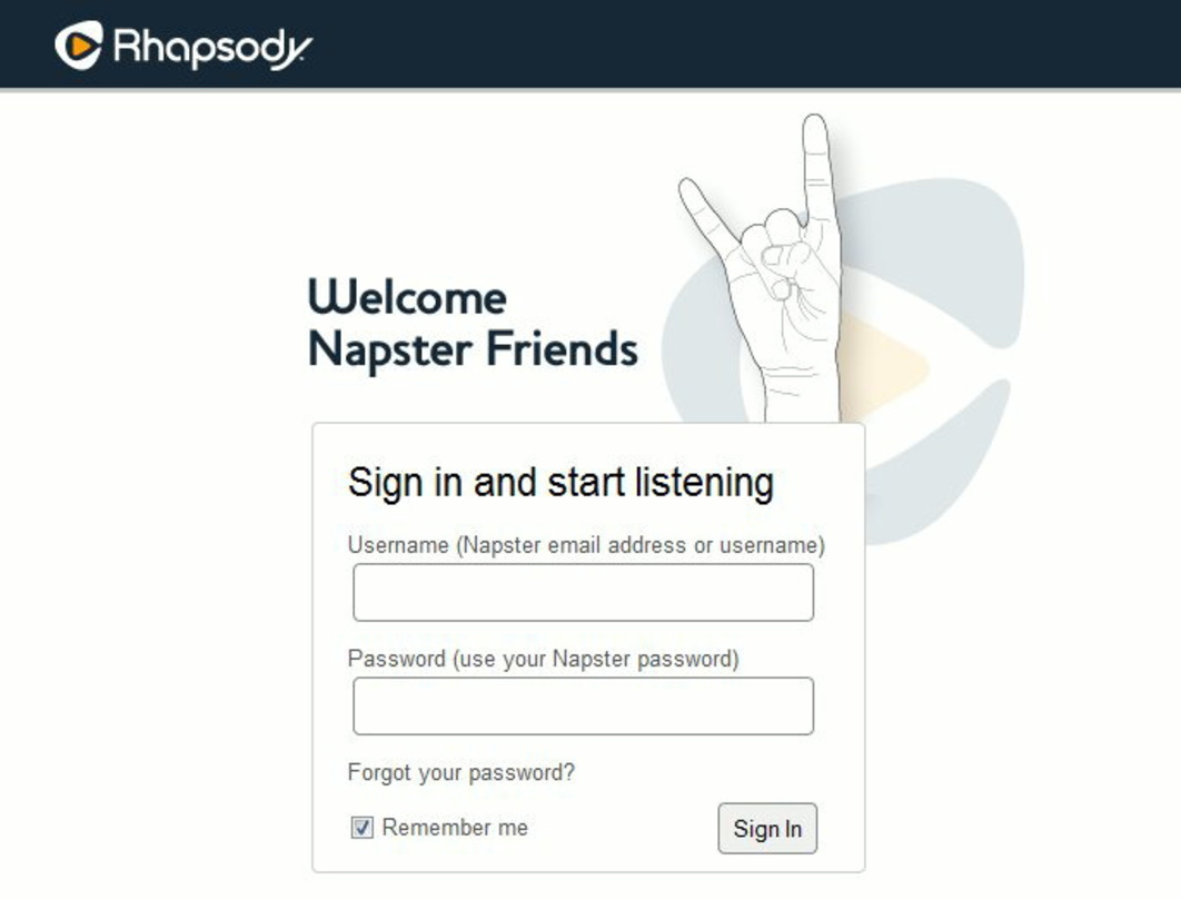 Umzugsaktivitäten: Rhapsody sagt "Hallo" zu seinen Napster-Freunden