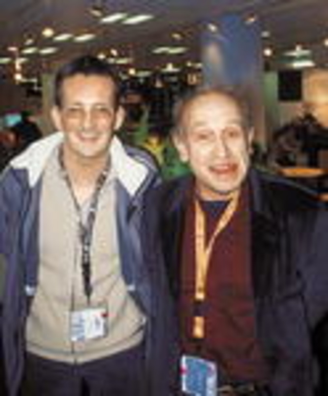 Mit dabei am größten Midem-Stand: Jens-Markus Wegener (AMV) und Nikel Pallat (Indigo)
