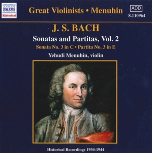 Yehundi Menuhin – Sonatas And Paritas Vol. 2 - Sonata No. 3/Paritas No. 3 (Hist. Aufnahme)