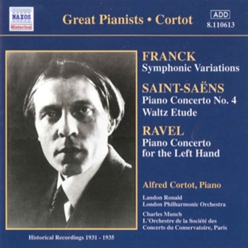 Alfred Cortot – Symphonic Concerto/Piano Concert No.4/Waltz Etude/Piano Concerto For ...