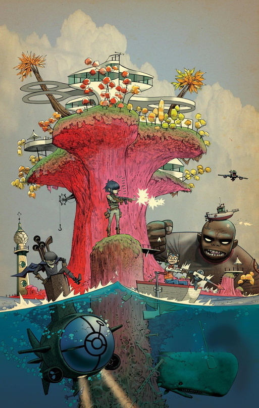 Soll die Kreativität der App-Entwickler beflügeln: die EMI-Band Gorillaz