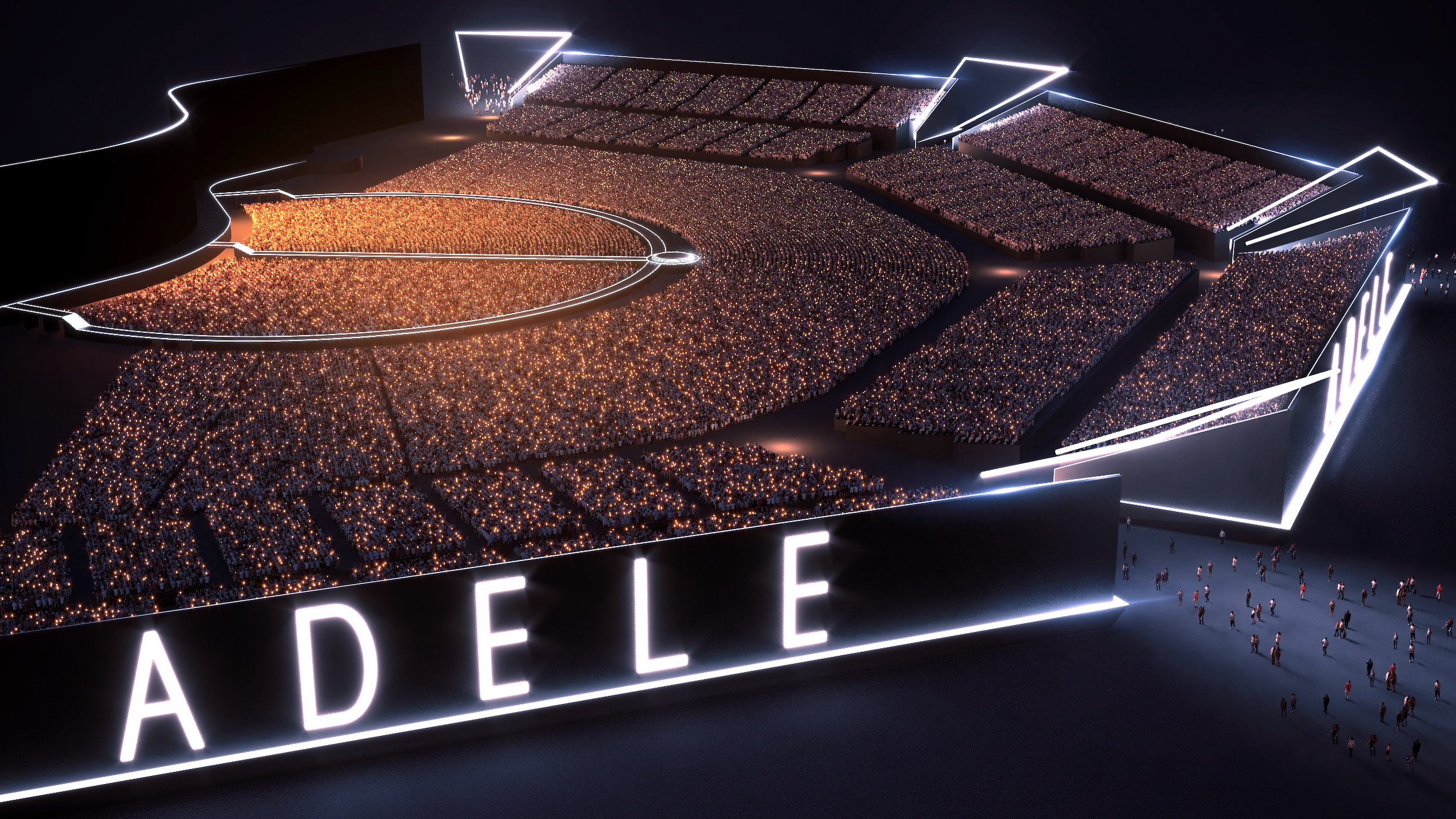 Adele-"Residency" in München: Auf dem Messegeände soll für die bislang acht bestätigten Auftritte der Sängerin "eine maßgeschneiderte Open-Air-Arena" entstehen, die 80.000 Zuschauern pro A...