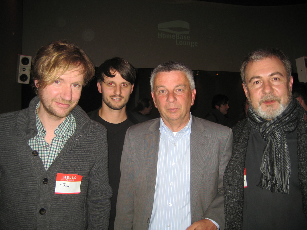 Diskutierten in Berlin (v.l.n.r.): Tim Renner (Motor Entertainment/a2n), Lutz Leichsenring (Pressesprecher Clubcommission), Richard Meng (Sprecher des Berliner Senats) und Elmar Giglinger ...