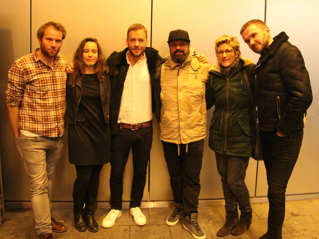 Nach dem Münchner Showcase (von links): Benjamin Wahlert (Head Of Special Projects Universal Music), Kira Wehland (Managerin Henning Wehland), Friedrich Kraemer (Director TV- and Press Pro...