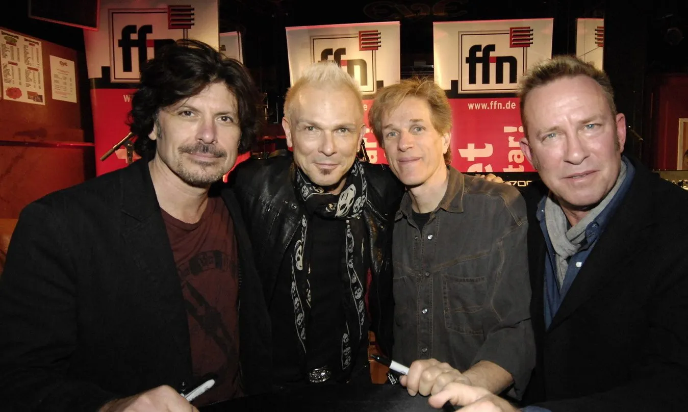 Genossen den Abend (v.l.n.r.): Rob Hyman, Rudolf Schenker, Eric Bazilian und John Lilley