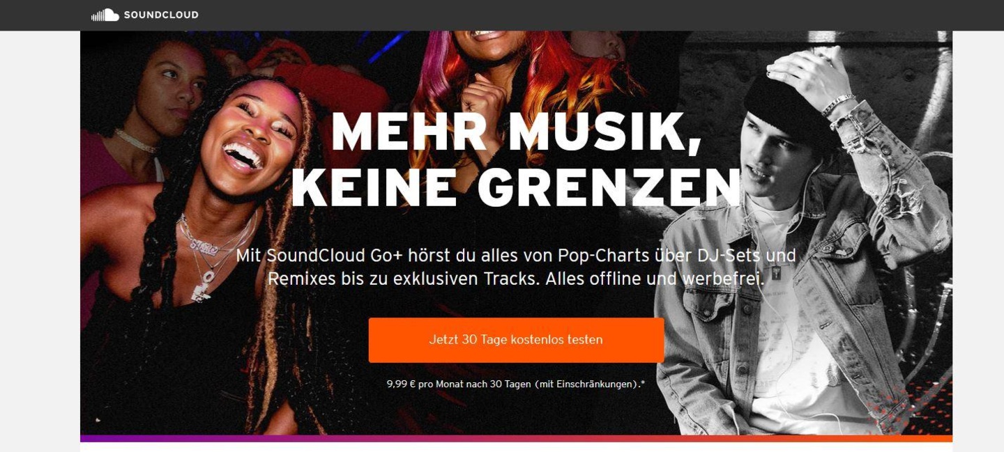 Ist nun in 14 Ländern verfügbar: Soundcloud Go+