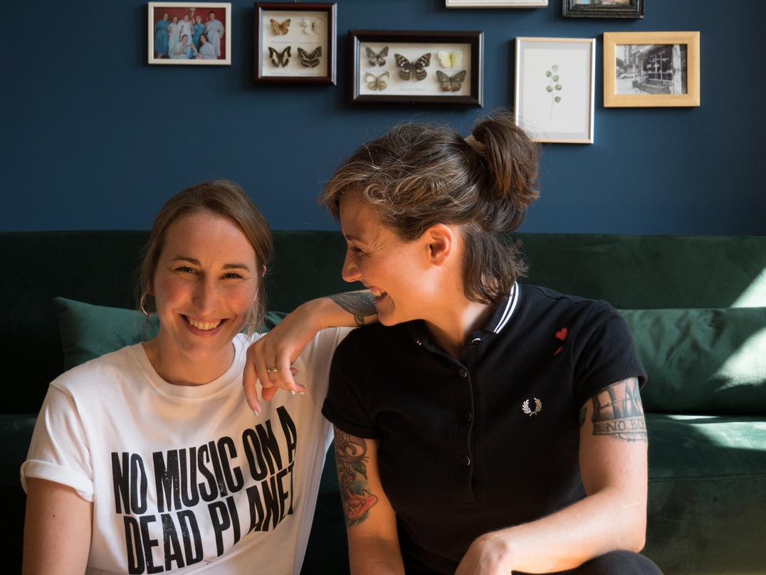 Machen sich für Nachhaltigkeit stark: Sarah Lüngen (links) und Katrin Wipper
