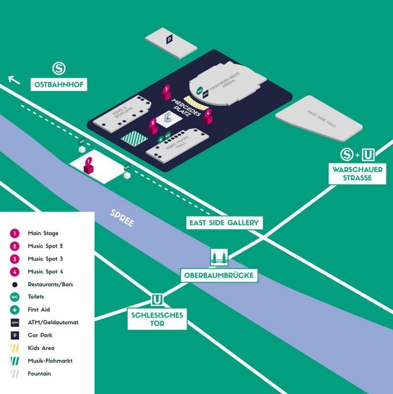 Finden 2019 erstmals auf dem Mercdes Platz statt: die East Side Music Days 2019