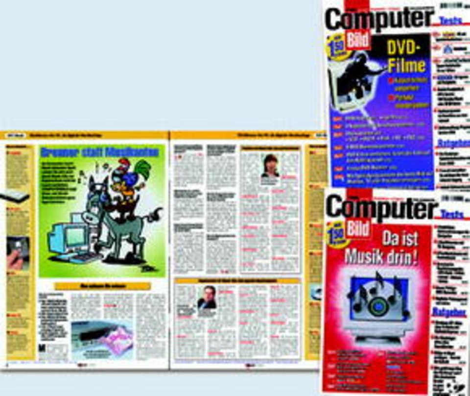 Stein des Anstoßes: Mit umfangreichen Schwerpunktstrecken erklärte "ComputerBild" den Lesern, wie man den Kopierschutz bei CDs und DVDs knackt
