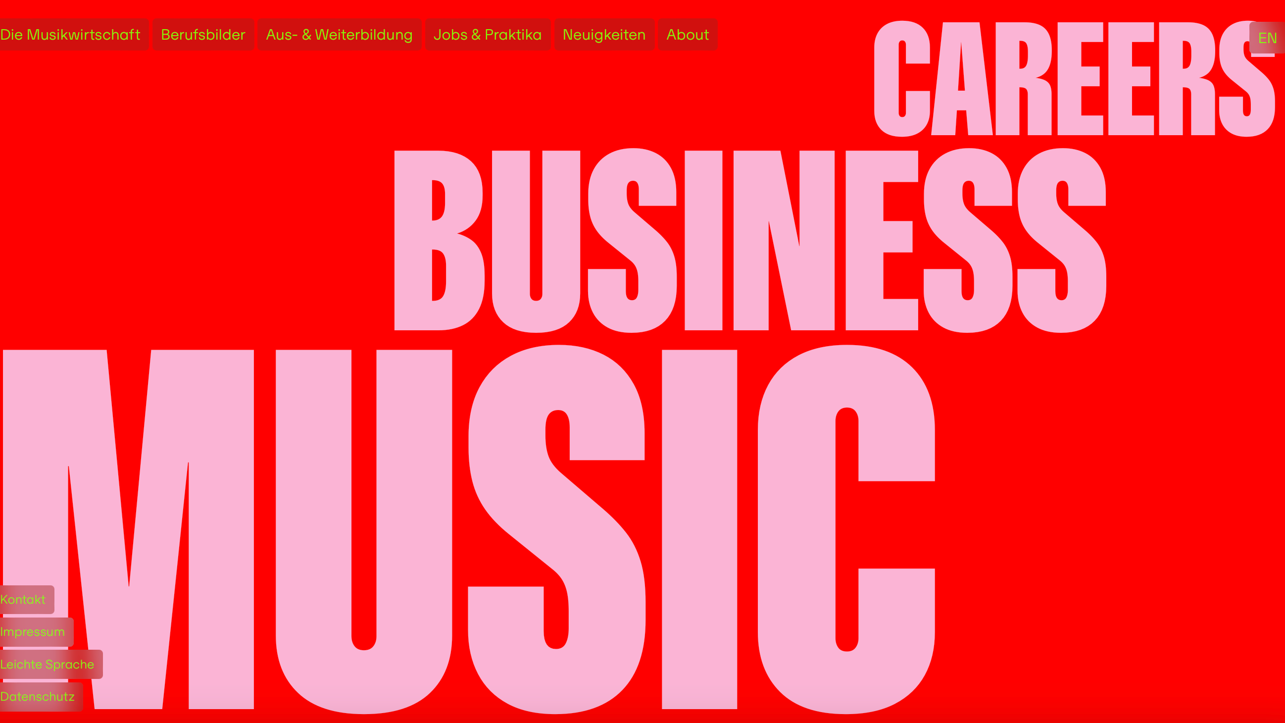 Steht im Mittelpunkt des Fachkräfteprogramms von Hamburg Music: das Karriereportal music business careers.