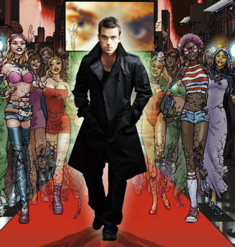Peilt auch mit seinem Album die Charts-Spitze an: Robbie Williams