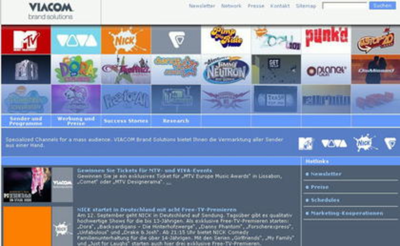 Bündelt die Informationen der Sendergruppe: die neue B2B-Plattform von Viacom Brand Solutions