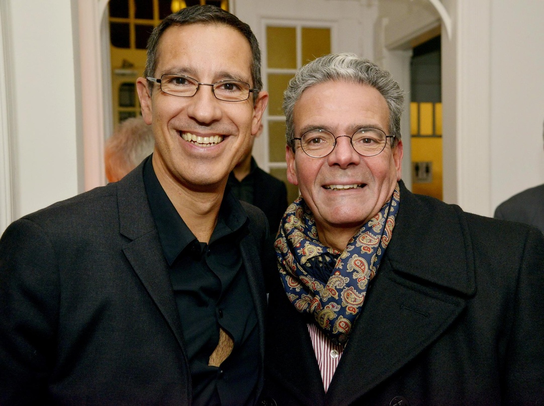 Bei der Housewarming Party: Paulo da Cruz (links) und Rolf Budde