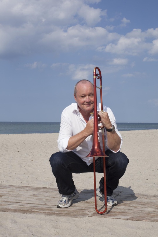 Bei der JazzBaltica 2018 natürlich auch wieder selbst als Musiker im Einsatz: der künstlerische Leiter Nils Landgren