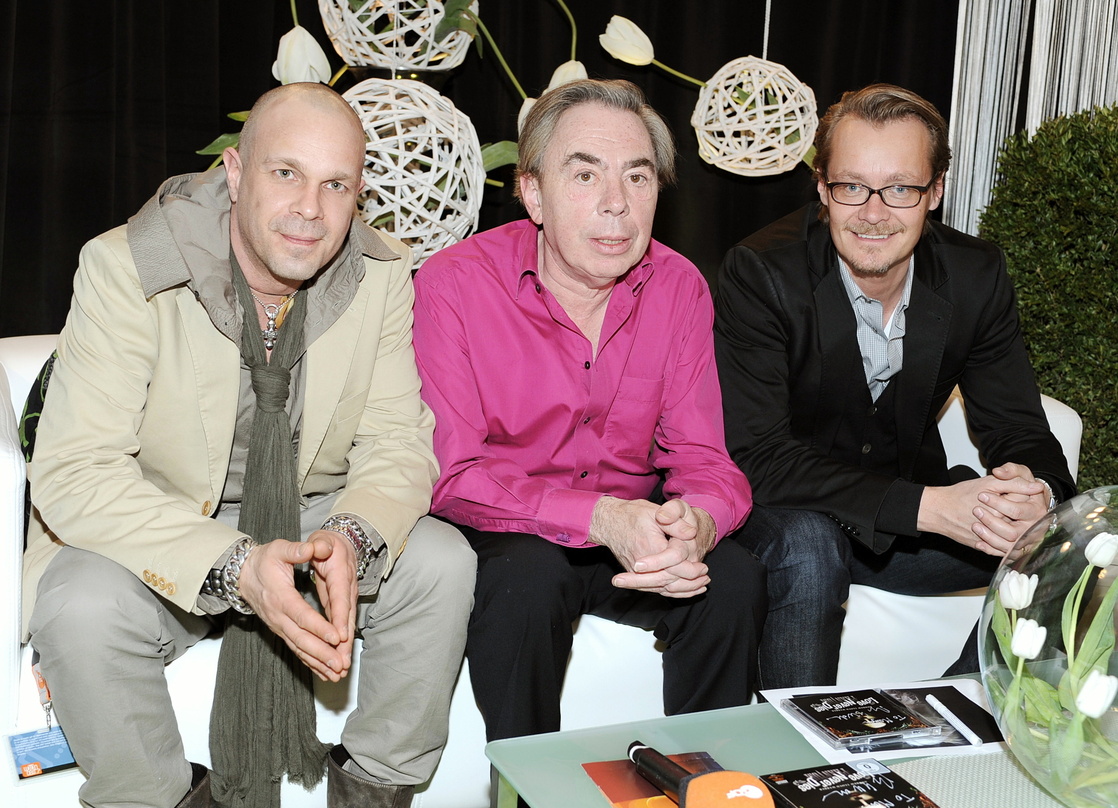 Trafen sich in Salzburg (v.l.n.r.): Sven Kilthau-Lander (Senior Director Promotion, Publicity & PR Universal Music International), Andrew Lloyd Webber und Dirk Baur, Managing Director Univ...