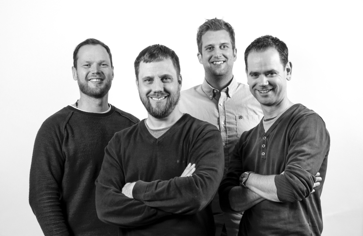Führen Merchstore künftig gemeinsam (von links): Tino Kunstmann (Geschäftsführender Gesellschafter), die Gesellschafter Götz Gottschalk und Max Berger sowie Noel Zeh (Geschäftsführender Ge...