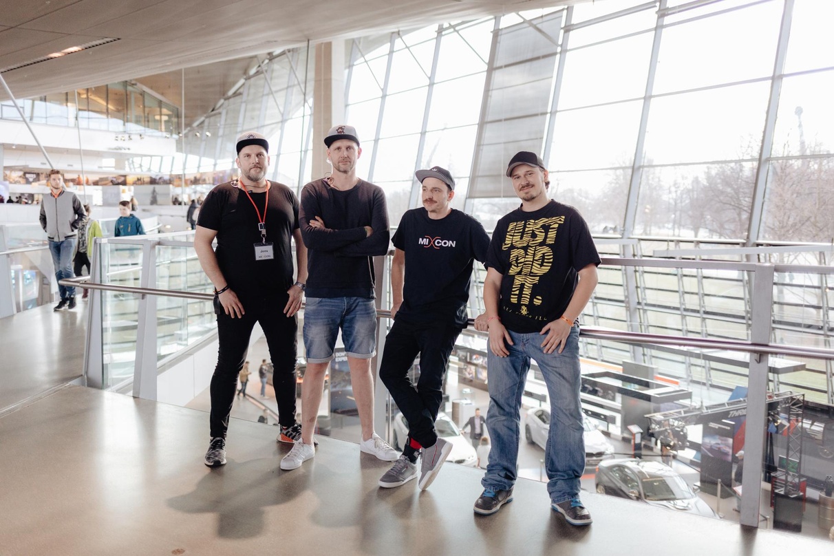 Zufrieden mit der dritten Mixcon: die Veranstalter (von links): Jens Witzig, Bernd Closmann, Jo Kraus und Stoyan Velkov