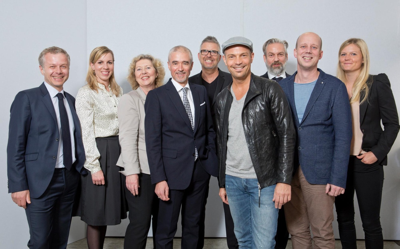 Neue Partner: Roger Cicero (Mitte) und sein Team