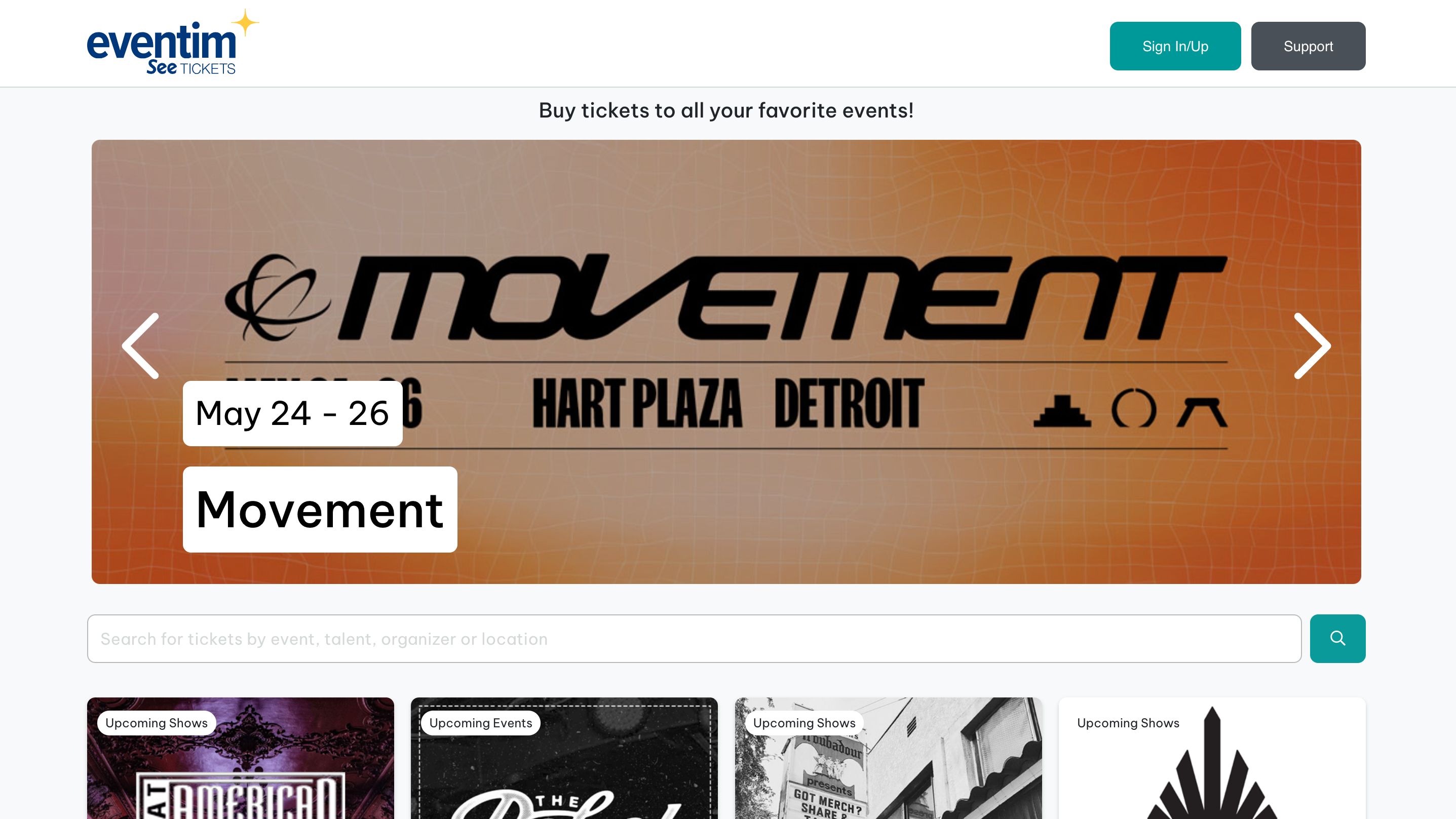 Erscheint nun unter einem angepassten Logo: die Website des ehemaligen See Tickets.