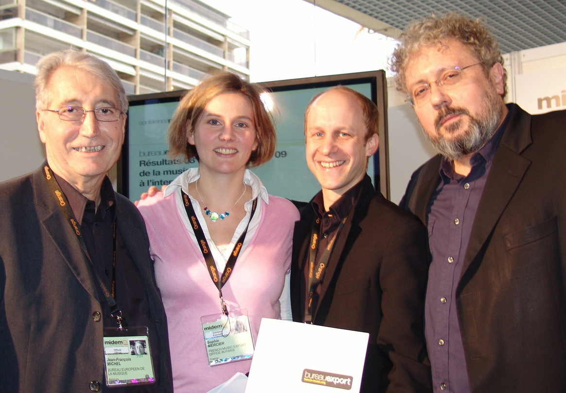 Stellten Zahlen vor (v.l.n.r.): Jean-Francois Michel (EMO-Generalsekretär und BEMF-Initiator), Sophie Mercier (Executive Director BEMF Paris), Daniel Winkel (Geschäftsführer BEMF Berlin) u...