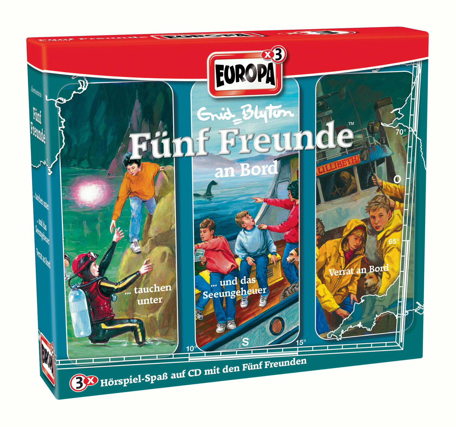 Fünf Freunde – ... an Bord (3er Schuber)