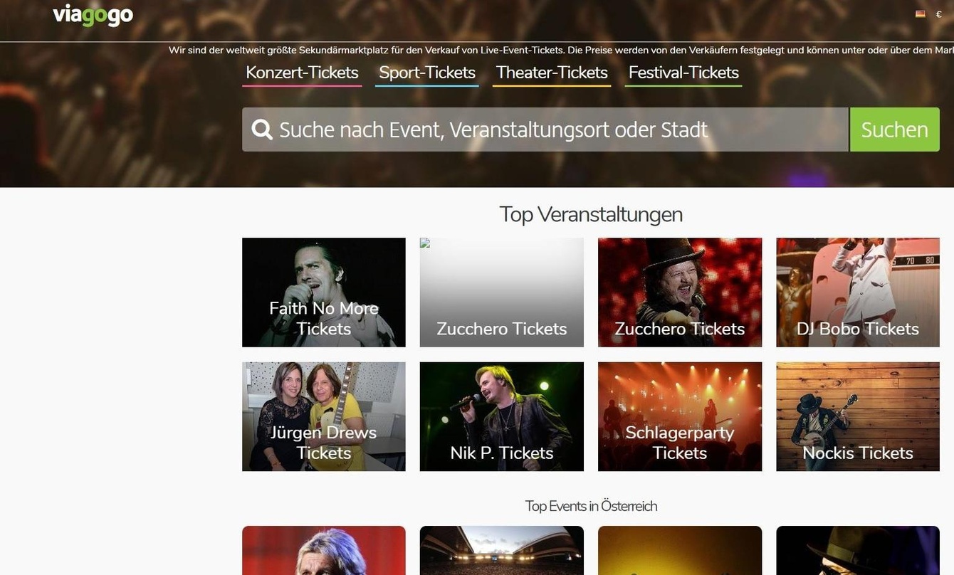Hat in Österreich eine Niederlage vor Gericht erlitten: Viagogo
