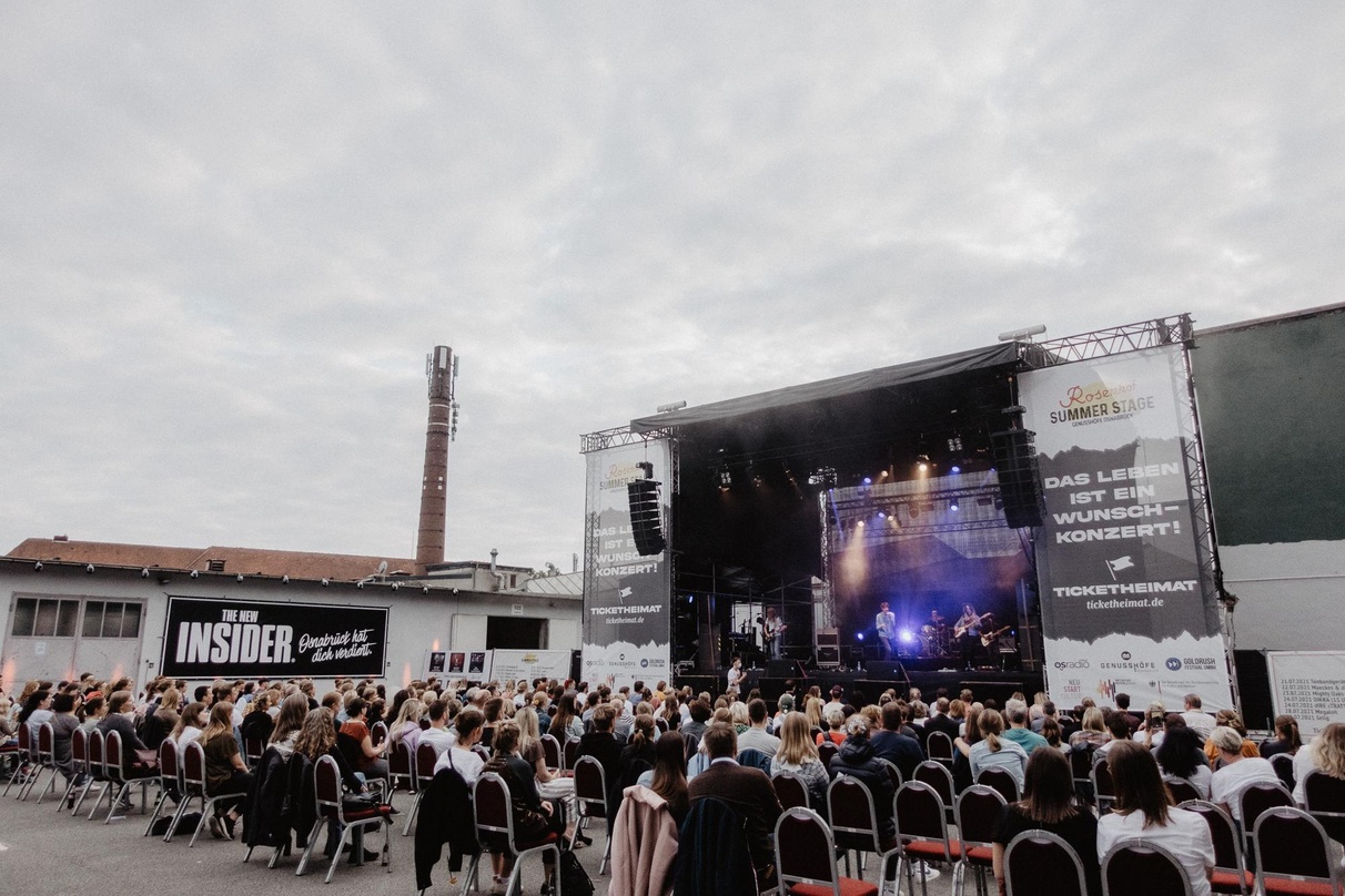 Eröffneten die Rosenhof Summer Stage: Tonbandgerät