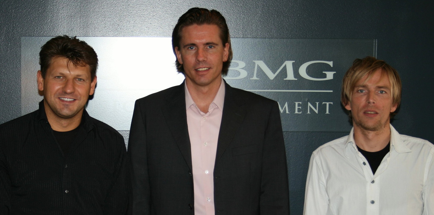 Die neuen Partner||Neue Partner (v.l.n.r.): Andreas Poglitsch (Director Sales & Distribution Sony BMG Austria), Norbert König (Vertriebsleitung CMS) und Stefan Klimek (General Manager Sony...