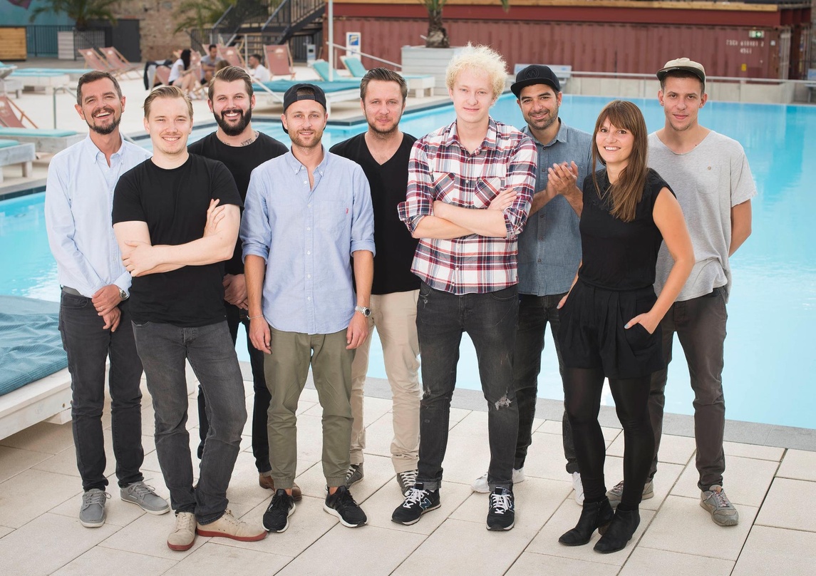 Trafen sich in Berlin (von links): Nico Gössel, Nico Meckelnburg, Niklas Tietjen, Michael Stockum, Vitali Zestovskih, Jakub Ondra, Daniel Malat, Nina Grätz und David Lang