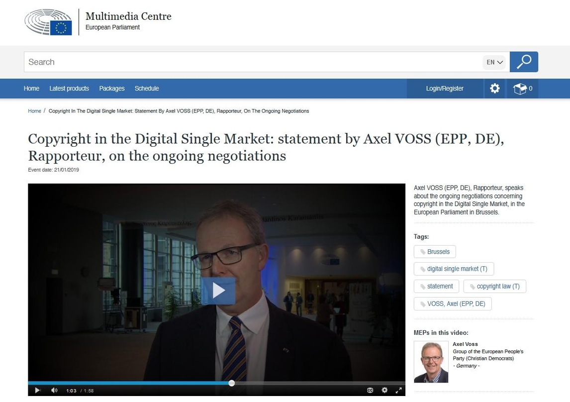 Diejenigen, die sowieso nicht glücklich sind mit dem Urheberrecht, haben sich auf die deutsche Seite geschlagen: Europaparlamentarier Axel Voss analysiert den Stand der Debatte ums Urheber...