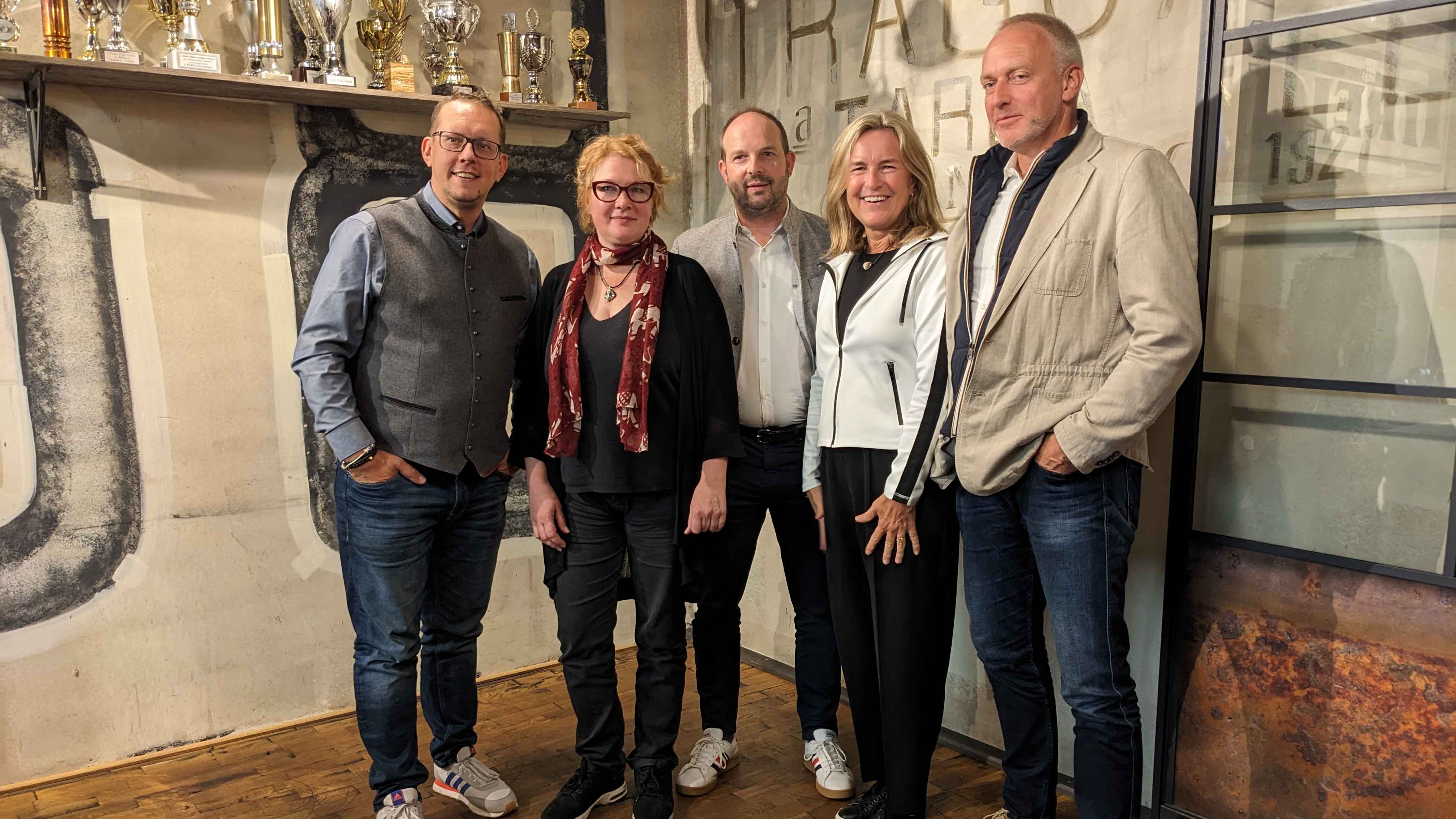 Sie sind die Gründungsmitglieder der fwd: Landesvertretung Bayern (von links): Horst Ingmar Kilian, Polina Zinoviev, Siegbert Hieber, Silke Schulte und Thorsten Hörner.