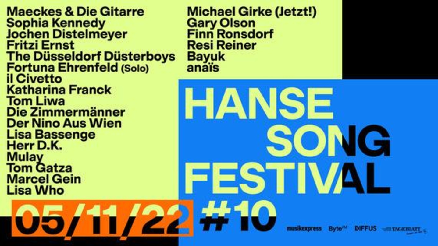 Führt alle auftretenden Acts auf: das Festivalplakat