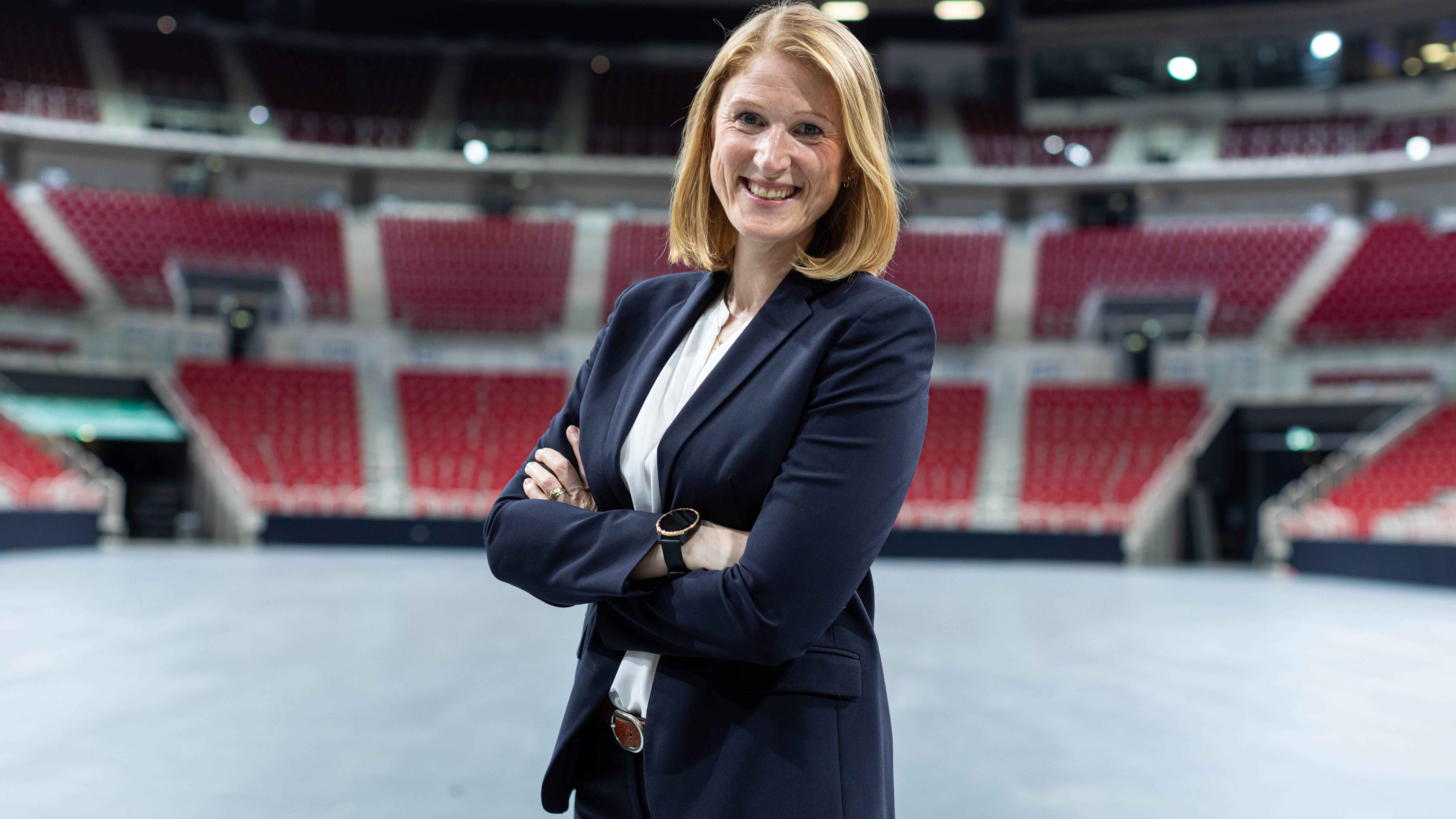 Fungiert als General Managerin des PSD Bank Dome in Düsseldorf: Claudia Daufenbach.
