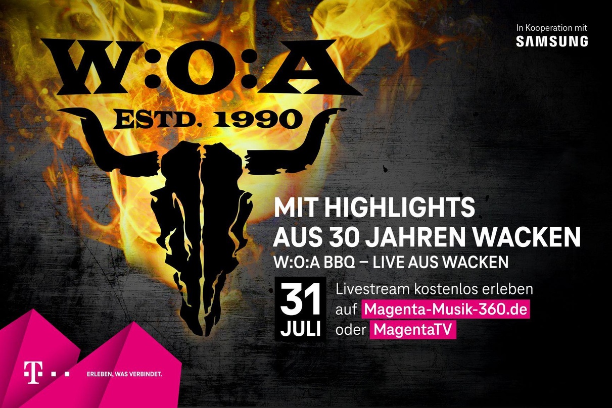 Ein Streaming-Event vom Wacken Open Air und der Telekom: das W:O:A BBQ