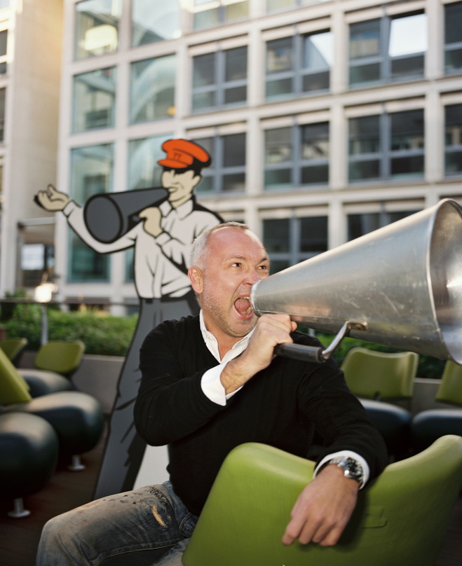 Lautsprecher für Plakatwerbung: Oliver Welter (Foto: Thomas Rabsch)