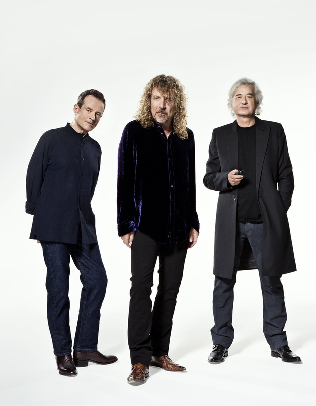 Erhalten am 21. März 2013 bei der Echo-Verleihung den Lifetime Achievement Award (von links): John Paul Jones, Robert Plant und Jimmy Page von Led Zeppelin