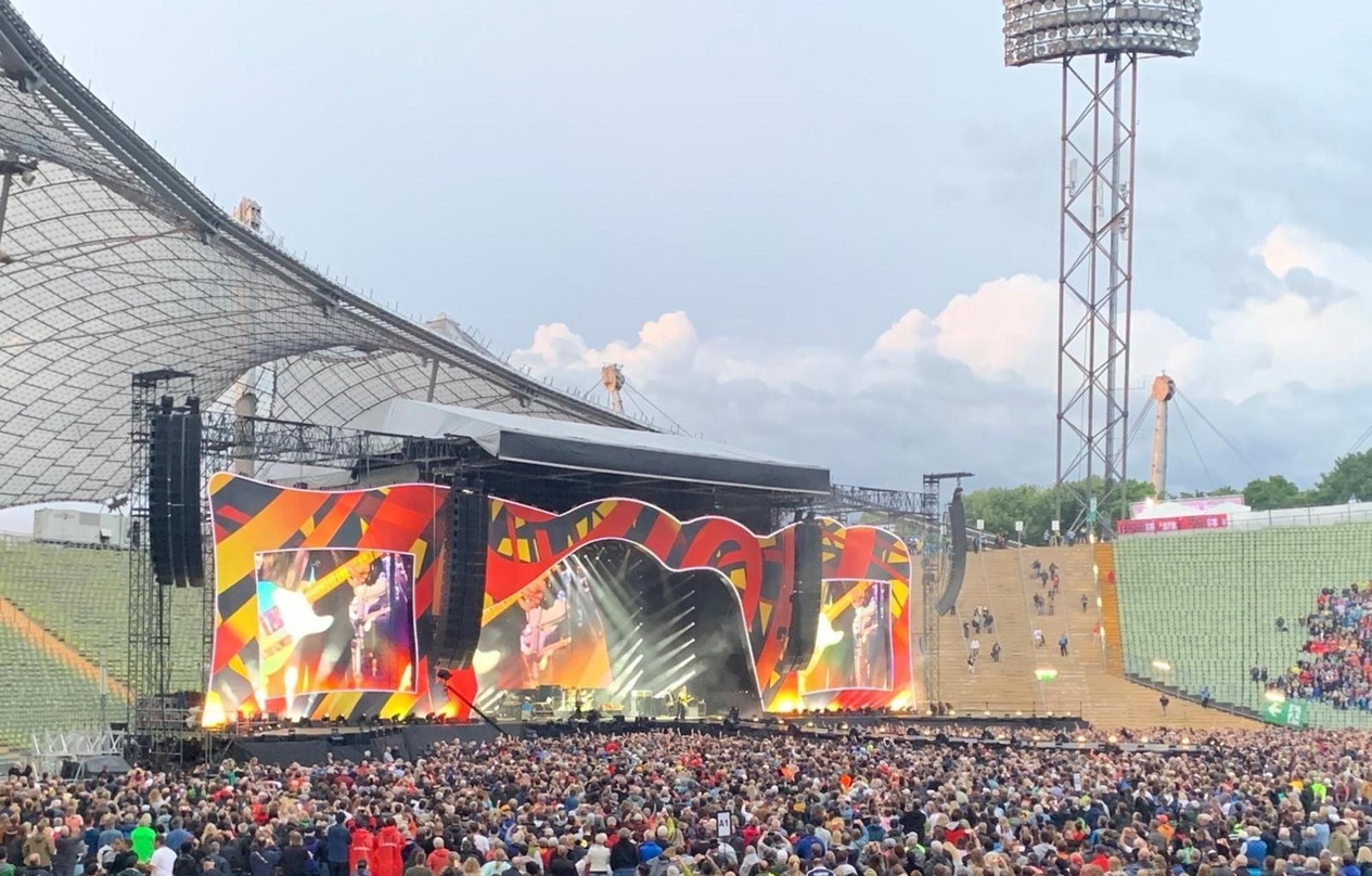 Wollen am 3. August ihr 118. Deutschlandkonzert spielen: die Rolling Stones, hier bei ihrem jüngsten Münchner Konzert