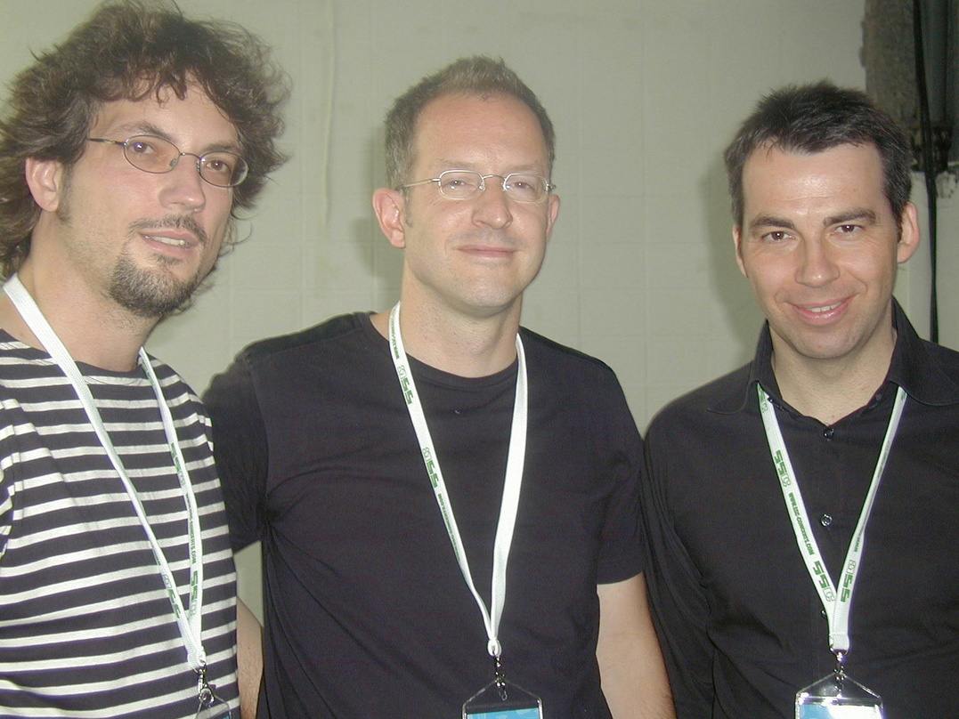 Schmücken den Filmmusikgipfel mit einem neuen Preis (v.l.n.r.): Matthias Hornschuh, Matthias Kapohl und Michael P. Aust