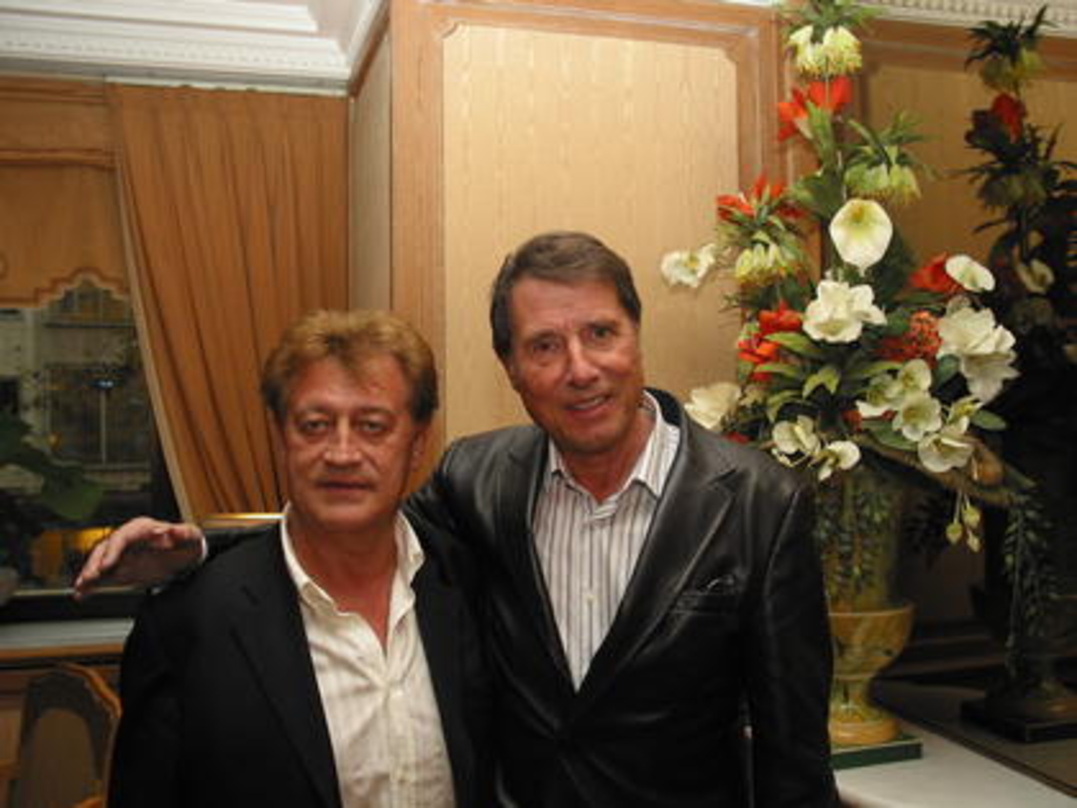 Stellte in München seine neue Tournee vor: Udo Jürgens (r.) und sein Produzent Peter Wagner
