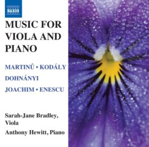 Sarah-Jane Bradley/Anthony Hewitt – Music For Viola And Piano