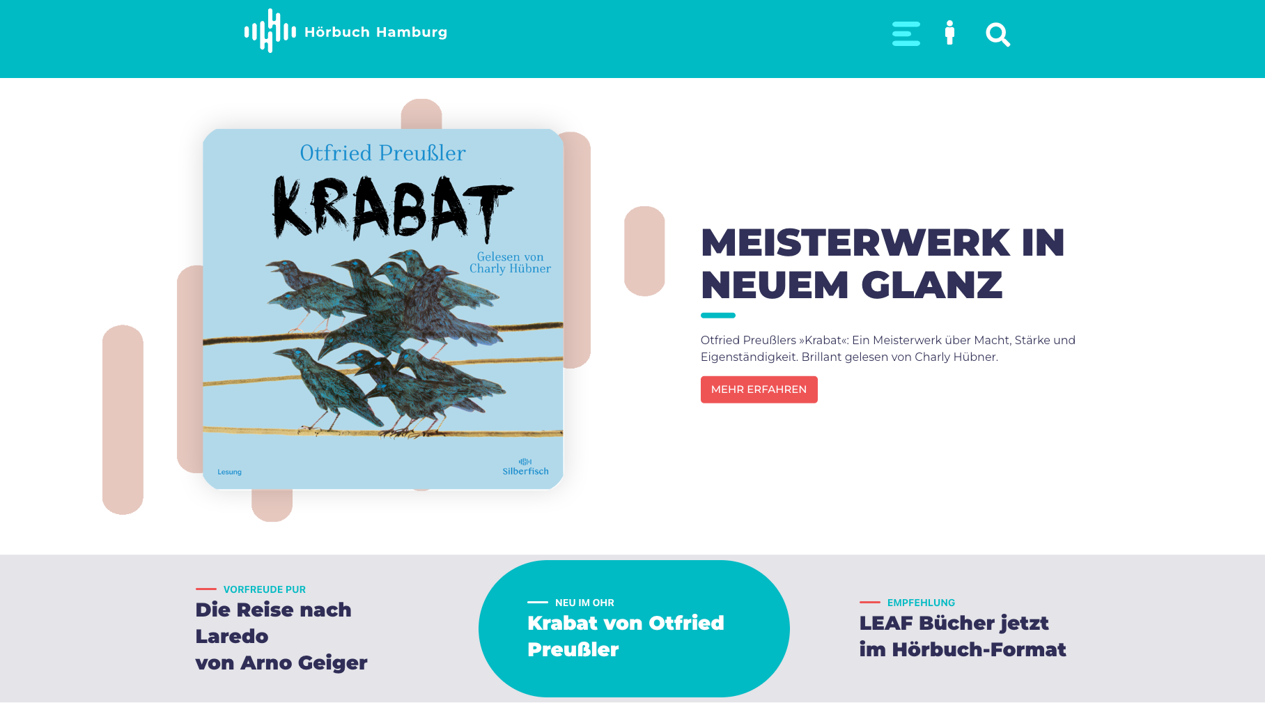 Präsentiert sich mit einem neuen Online-Auftritt: Hörbuch Hamburg.