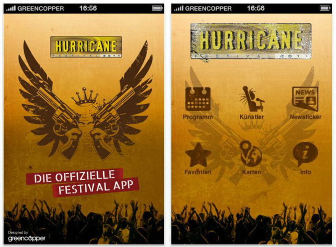 Neues Service-Angebot für Besucher von Hurricane und Southside: die Festival-App