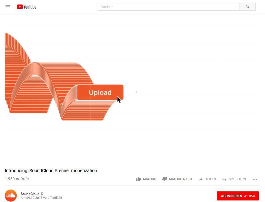 Verspricht unter anderem schnelle Auszahlungen und eine hohe Beteiligung an den Einnahmen: Soundcloud Premier