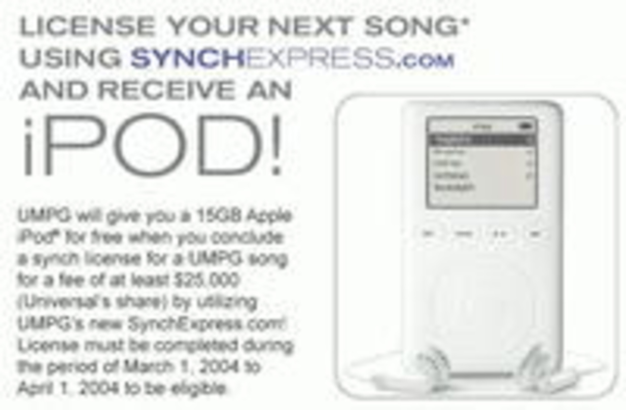 Promo-Idee: UMPs iPod-Angebot