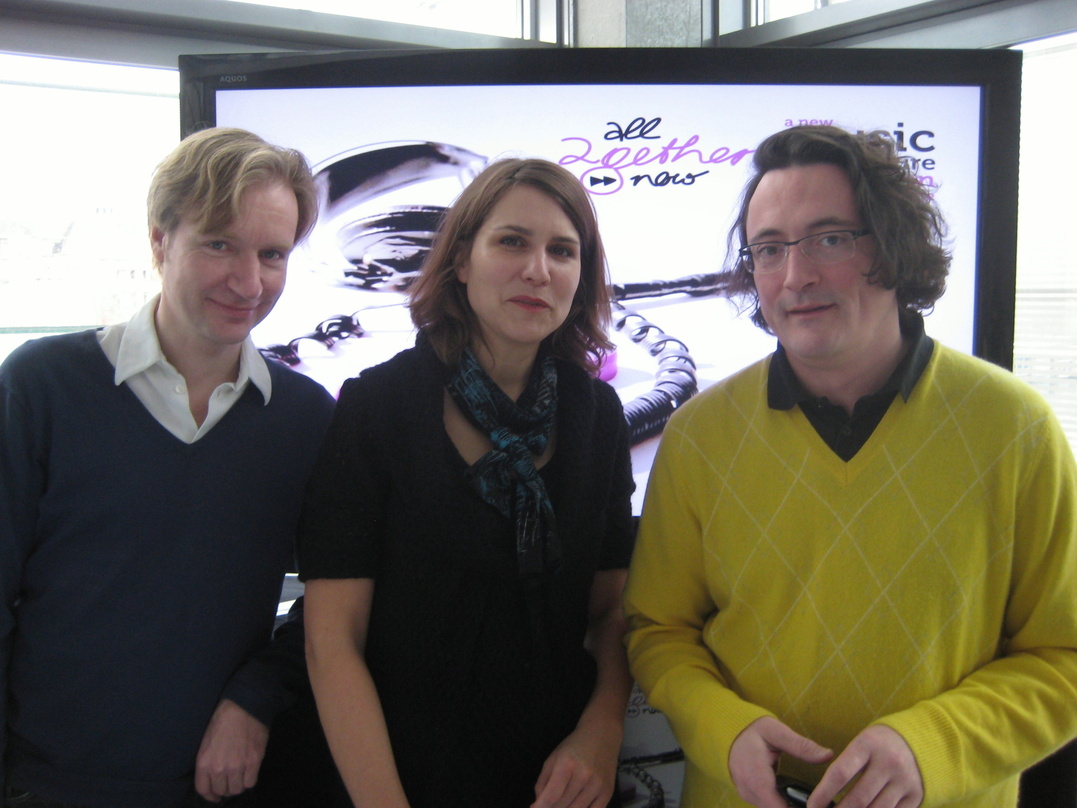 Stricken weiter an der all2gethernow (v.l.n.r.): Tim Renner
(Motor Entertainment), Andrea Goetzke und Andreas Gebhard (beide newthinking communications)